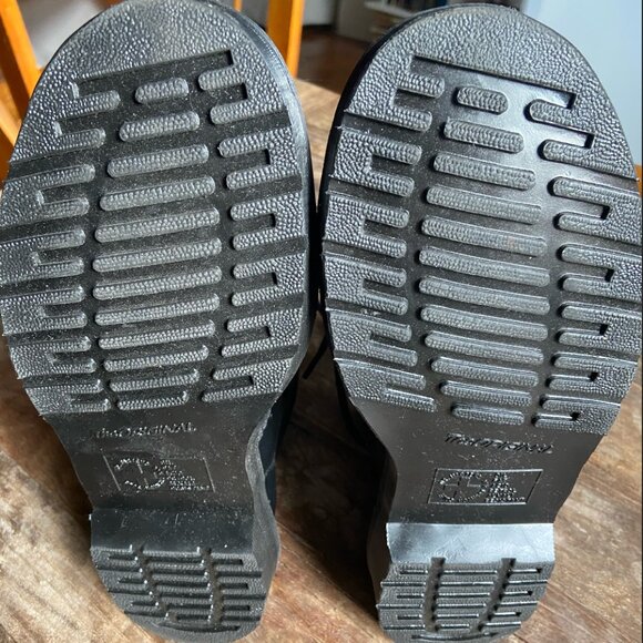 Dr Martens 1460 Black Mono Lace-Up Leather Boots - Picture 7 of 10